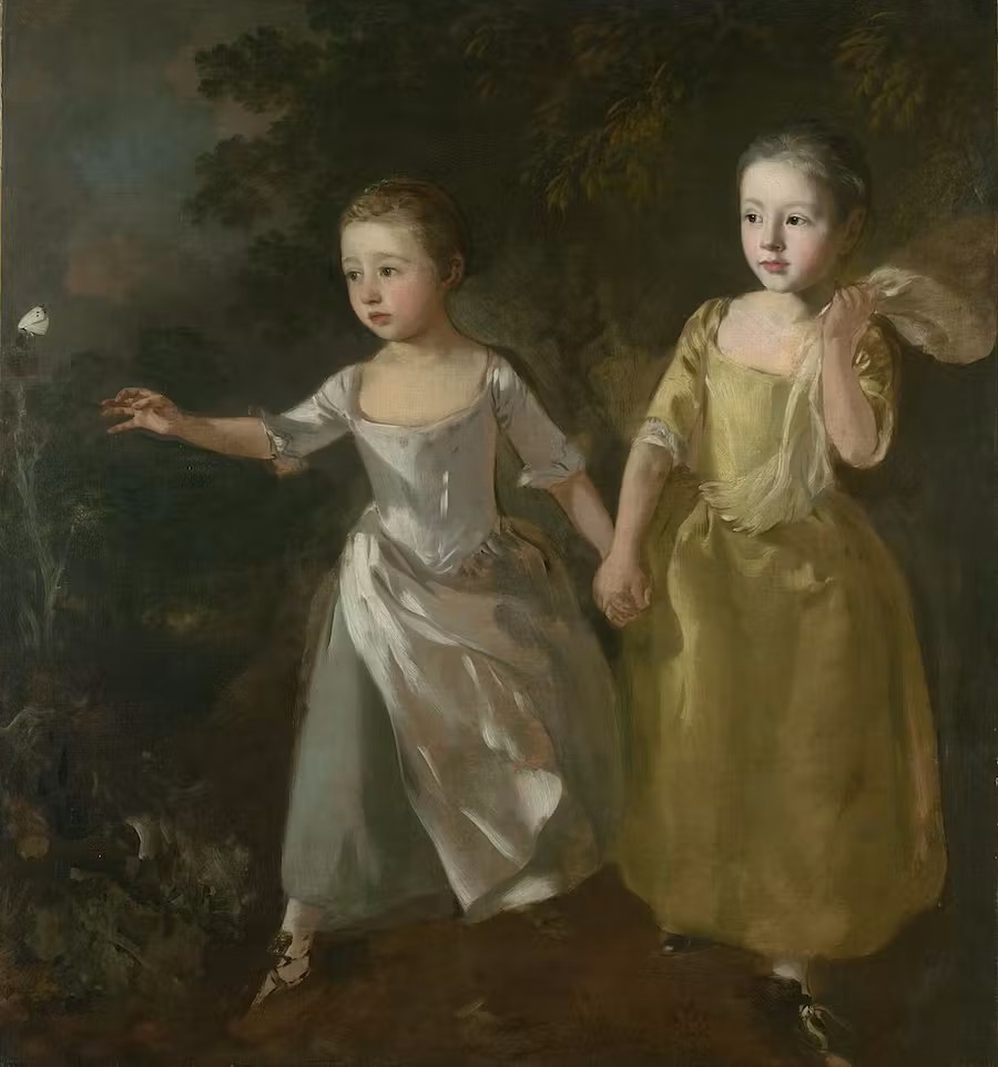 Le figlie di Gainsborough mentre inseguono una&nbsp;farfalla