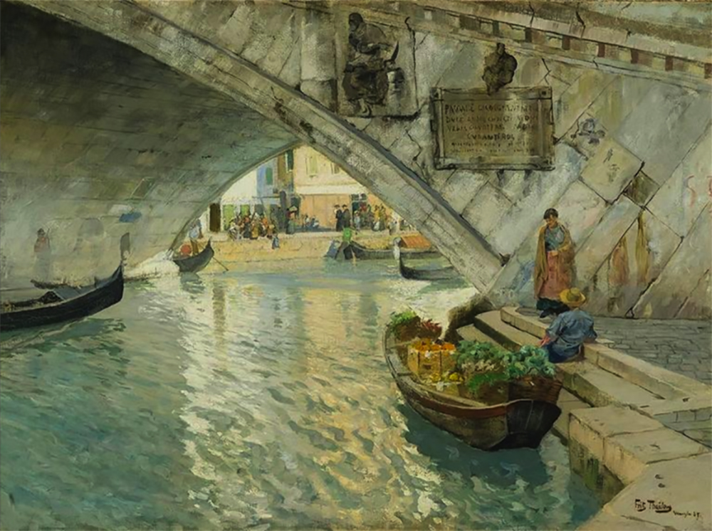 Sotto il Ponte di Rialto di Venezia di&nbsp;Thaulow