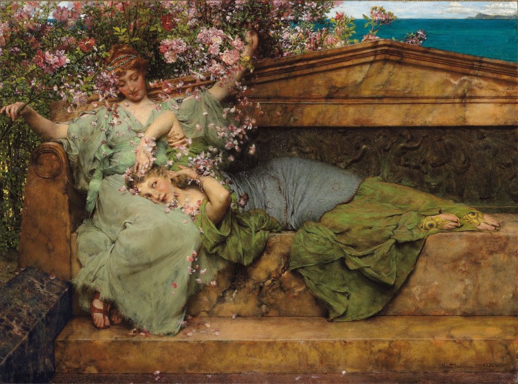 In un giardino di rose di&nbsp;Alma-Tadema