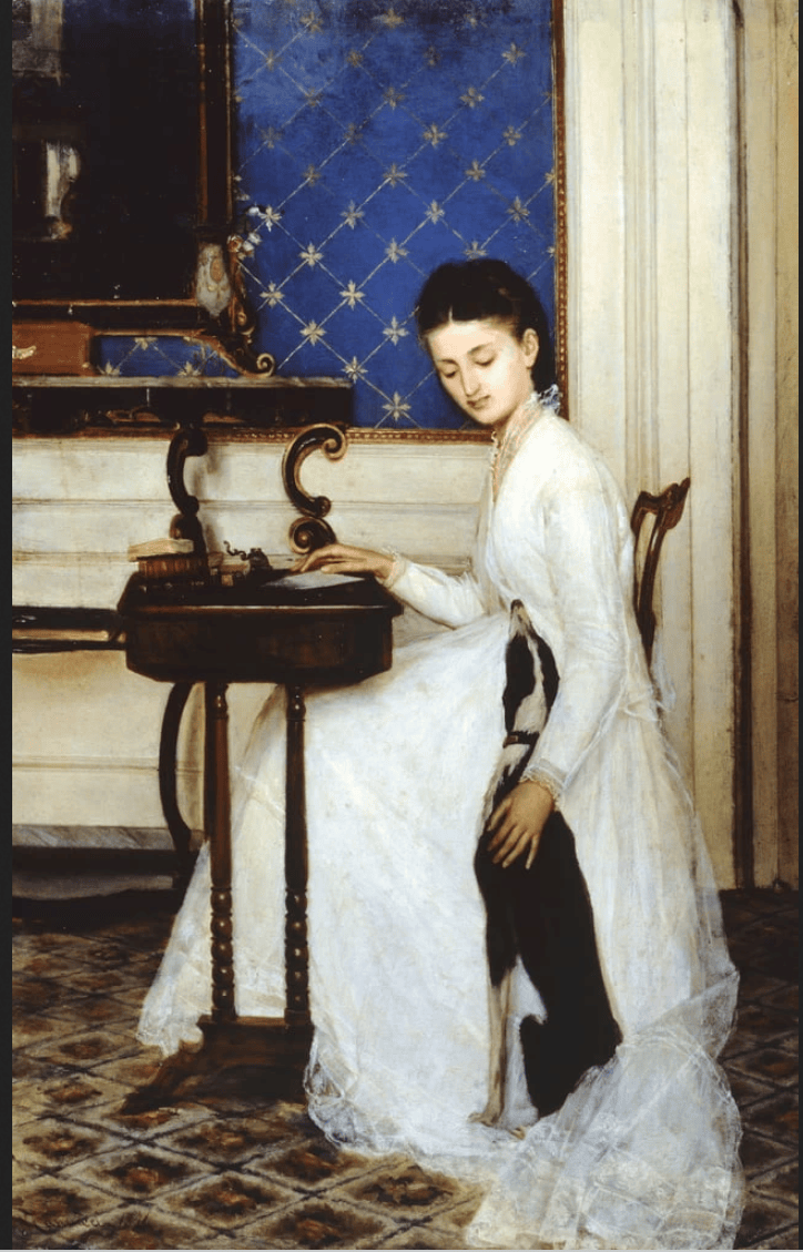 Signora con levriero di Cannicci